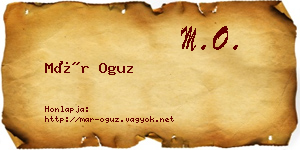 Már Oguz névjegykártya